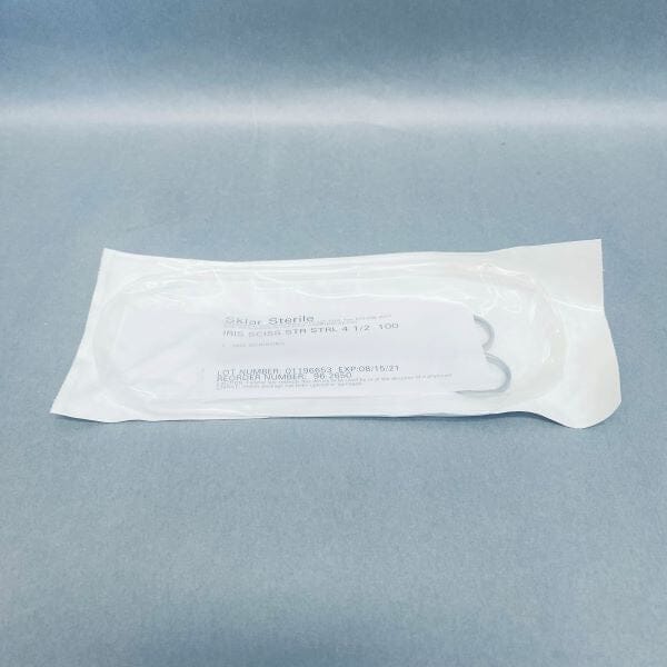 Sklar Iris Scissor Straight 4 1/2 in. Sterile Pack of 32 Scissors Other Sklar