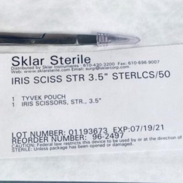 Skylar Instruments Straight Scissors 3 1/2 in. Individually Sealed 38 Scissors Other Skylar Instruments