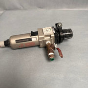 SMC Filter Regulator 125 PSI 1/4 Inch Port Lab Equipment::Pumps, Pump Access. & Tubing SMC