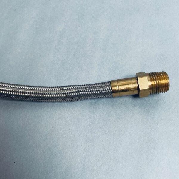 Stainless Steel Hose with 7/8 in with Male Fittings 24 in. Length Hose & Tubing VWR