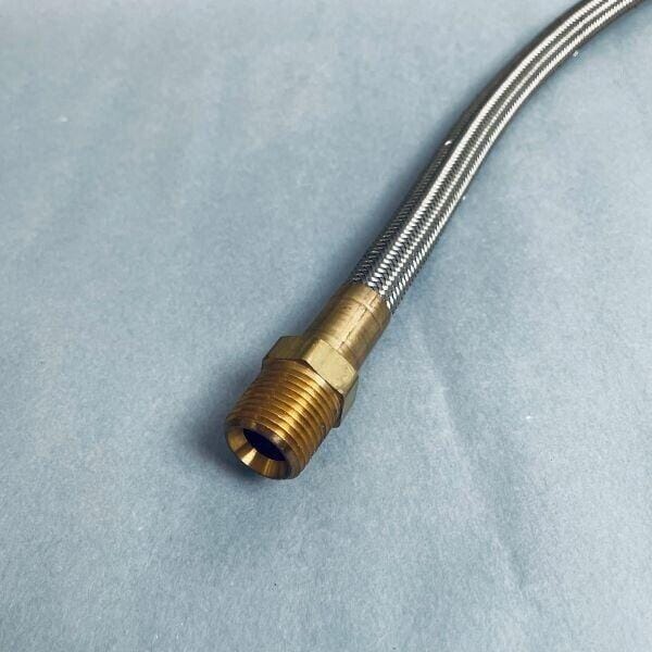 Stainless Steel Hose with 7/8 in with Male Fittings 24 in. Length Hose & Tubing VWR