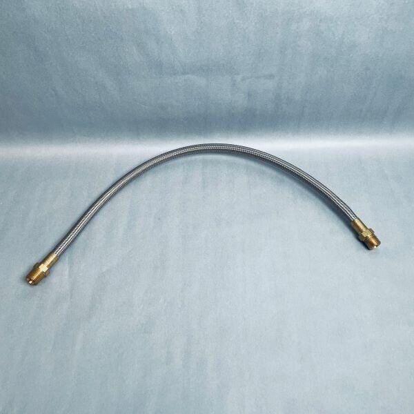 Stainless Steel Hose with 7/8 in with Male Fittings 24 in. Length Hose & Tubing VWR
