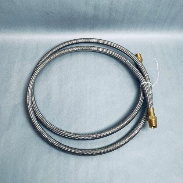 Stainless Steel Hose with 7/8 in with Male Fittings 60 in. L Total of 3 Hoses Hose & Tubing VWR