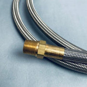 Stainless Steel Hose with 7/8 in with Male Fittings 60 in. L Total of 3 Hoses Hose & Tubing VWR
