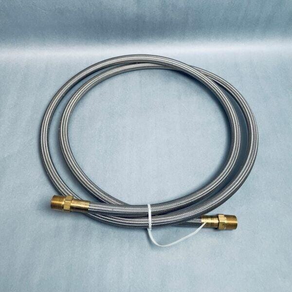 Stainless Steel Hose with 7/8 in with Male Fittings 60 in. L Total of 3 Hoses Hose & Tubing VWR