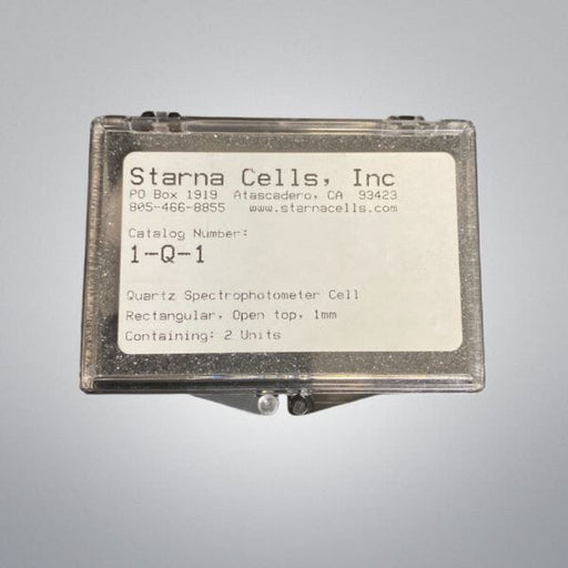 Starna Cells 1-Q-1 Quartz Cell 1 mm with Lid Lab Equipment::Other Lab Equipment Starna Cells