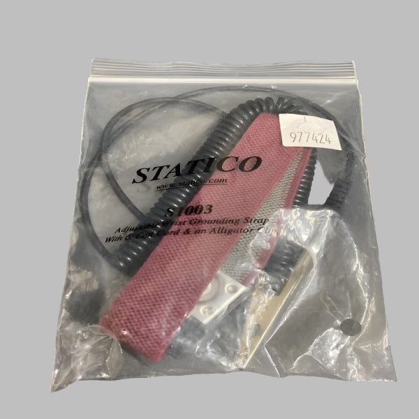 Statico Wrist Grounding Strap Adjustable with 6 ft Cord and Clip Lab Equipment::Other Lab Equipment Statico