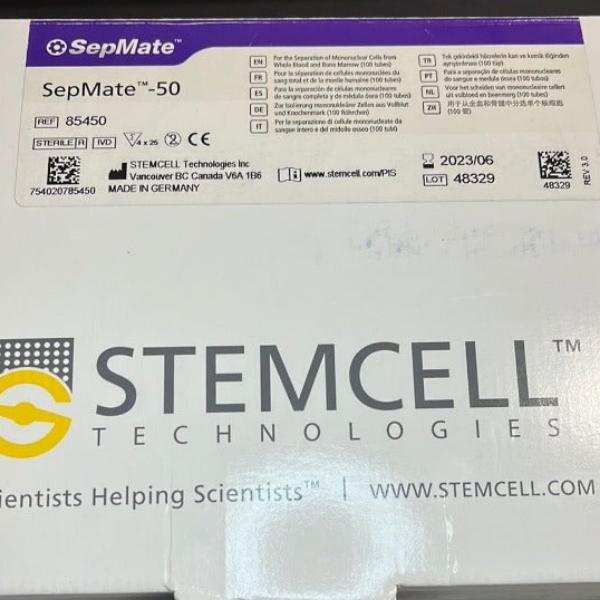 Stemcell Sepmate-50 Kit for Separation of Cells Total of 75 Tubes Other Life Sciences Trading