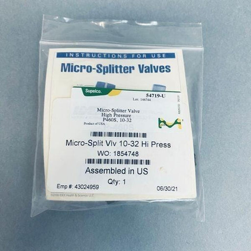 Supelco Micro-Splitter Valve 10-32 Hi Pressure Valves Supelco