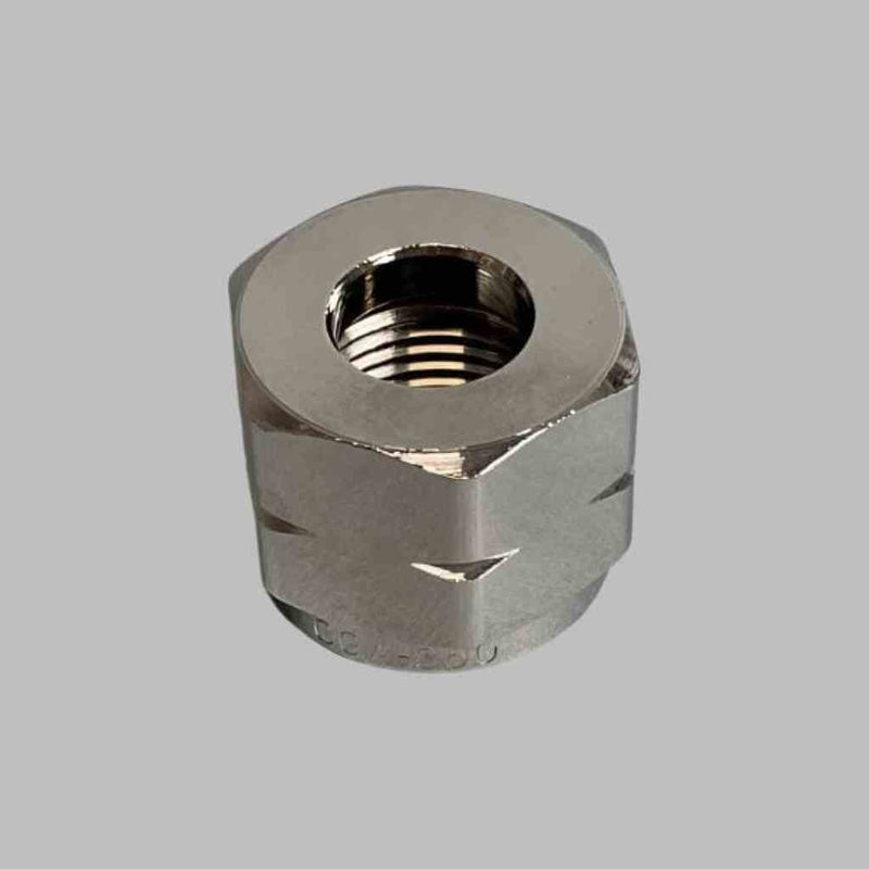 Superior Products CGA Hex Nut for Gas Regulator Chrome Plated Brass 3000 Max PSI