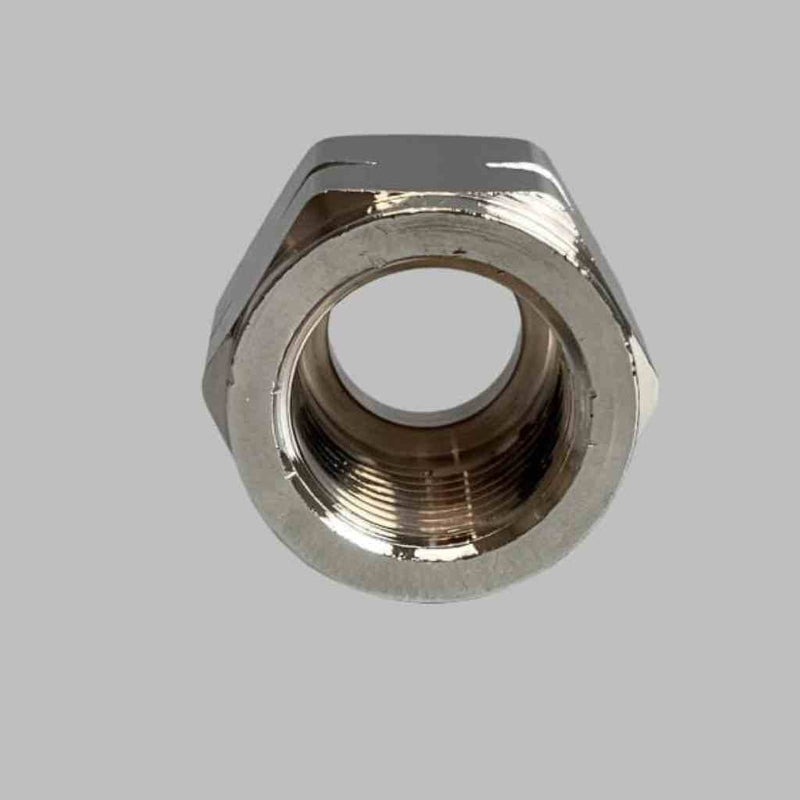 Superior Products CGA Hex Nut for Gas Regulator Chrome Plated Brass 3000 Max PSI