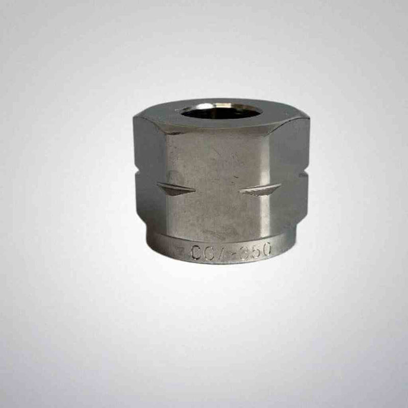 Superior Products CGA Hex Nut for Gas Regulator Chrome Plated Brass 3000 Max PSI