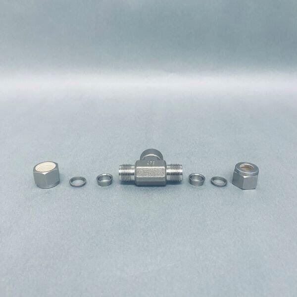 Swagelok Tube Fitting Branch Tee 3/8 in x 3/8 in x 1/2 in Female NPT Pack of 2 Other Fittings & Adapters Swagelok