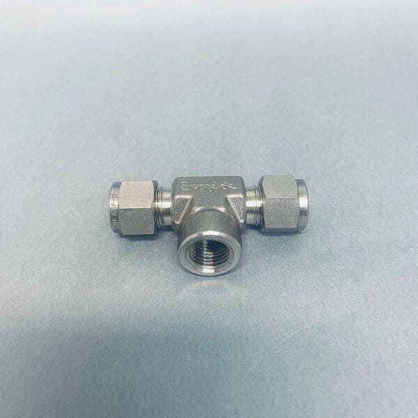Swagelok Tube Fitting Branch Tee 3/8 in x 3/8 in x 1/2 in Female NPT Pack of 2 Other Fittings & Adapters Swagelok