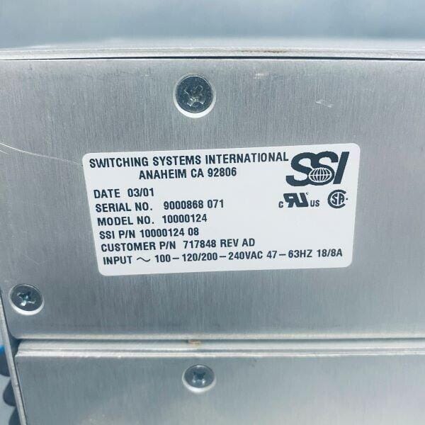 Switching Systems International Power Supply 47-63 Hz 240 V 18/8A Other Switching Systems International