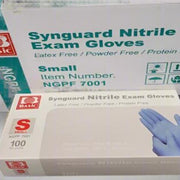 Synguard Nitrile Exam Gloves Blue Small 40 Boxes with 100 Gloves Each Other Synguard