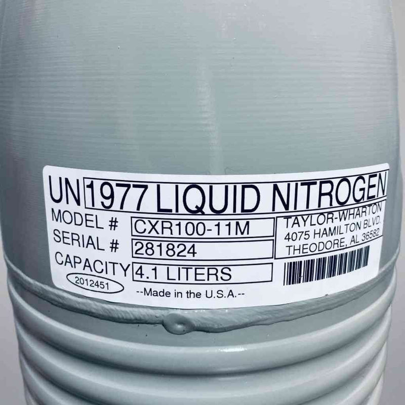 Taylor Wharton Cryogenic Dry Shipper Liquid Nitrogen 4.1 L with Transport Case Other Packing & Shipping Taylor Wharton