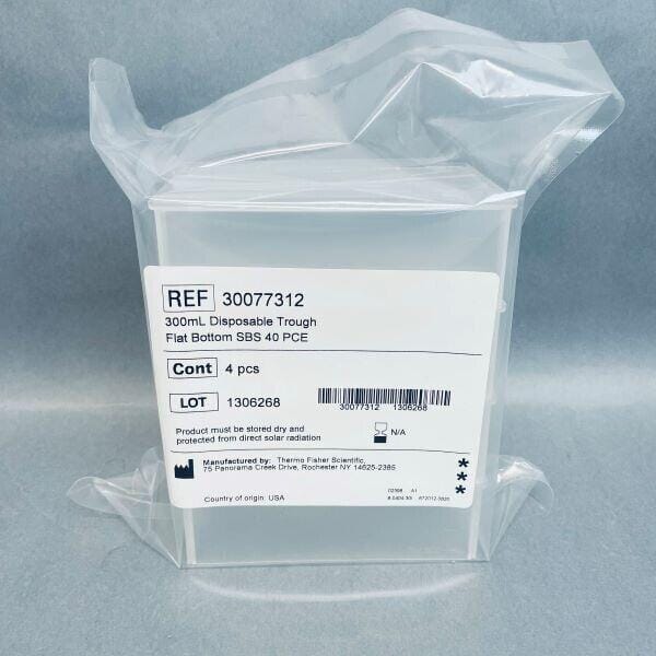 Tecan Disposable Trough Flat Bottom SBS 40 PCE 300 ml Case of 40 Troughs Other Medical & Lab Equipment Tecan