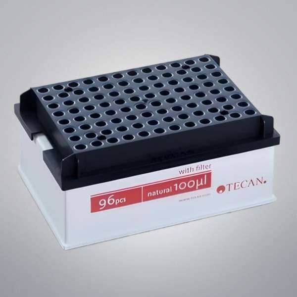 Tecan MCA96 Filtered Disposable Pipette Tip 100 ul 10 Racks of 96 - Total of 960 Tips Pipettes Tecan