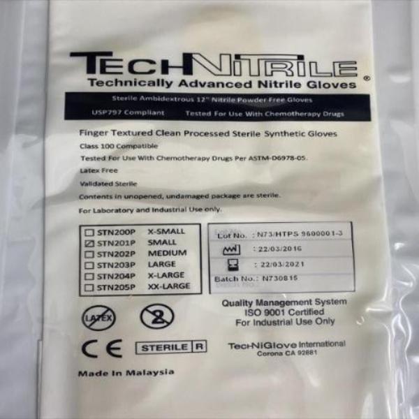 TechNiGlove Nitrile Gloves Small Textured White Individually Sealed 100 Pairs Other TechNiGlove