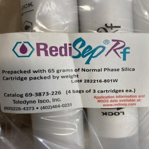 Teledyne RediSep Silica Gel Flash Column 65 g Sealed 12 Columns LC/MS/GC Teledyne Isco