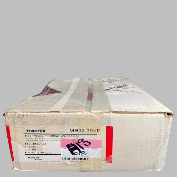 Tenneco Red Printed Waste Bags 33 in x 39 in 33 Gallons 75 Waste Bags Other Tenneco