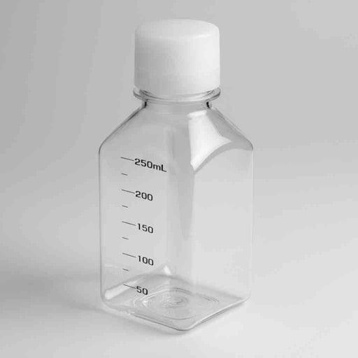 Thermo Nalgene Media Bottle 250 ml PETG Square Case of 48 Jars & Reagent Bottles Thermo Scientific