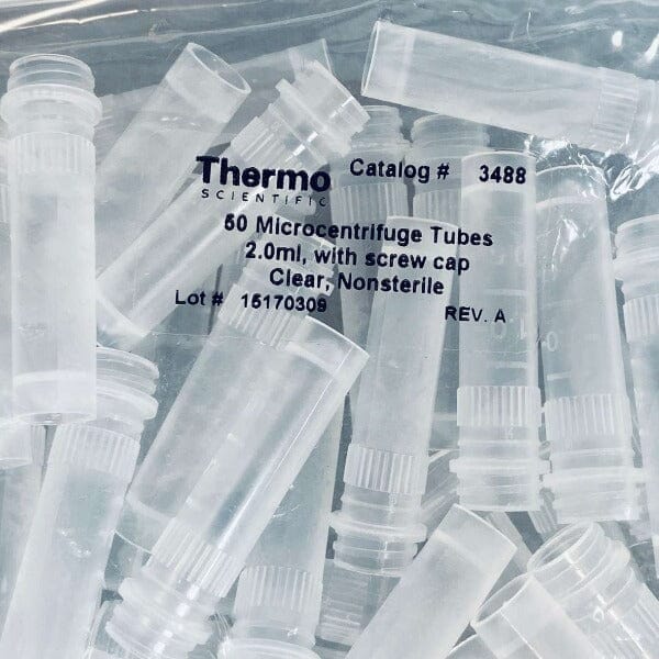 Thermo Scientific 3488 Centrifuge Tube 2 ml PP 6 Packs of 50 Tubes each Lab Consumables::Tubes, Vials, and Flasks Thermo Scientific