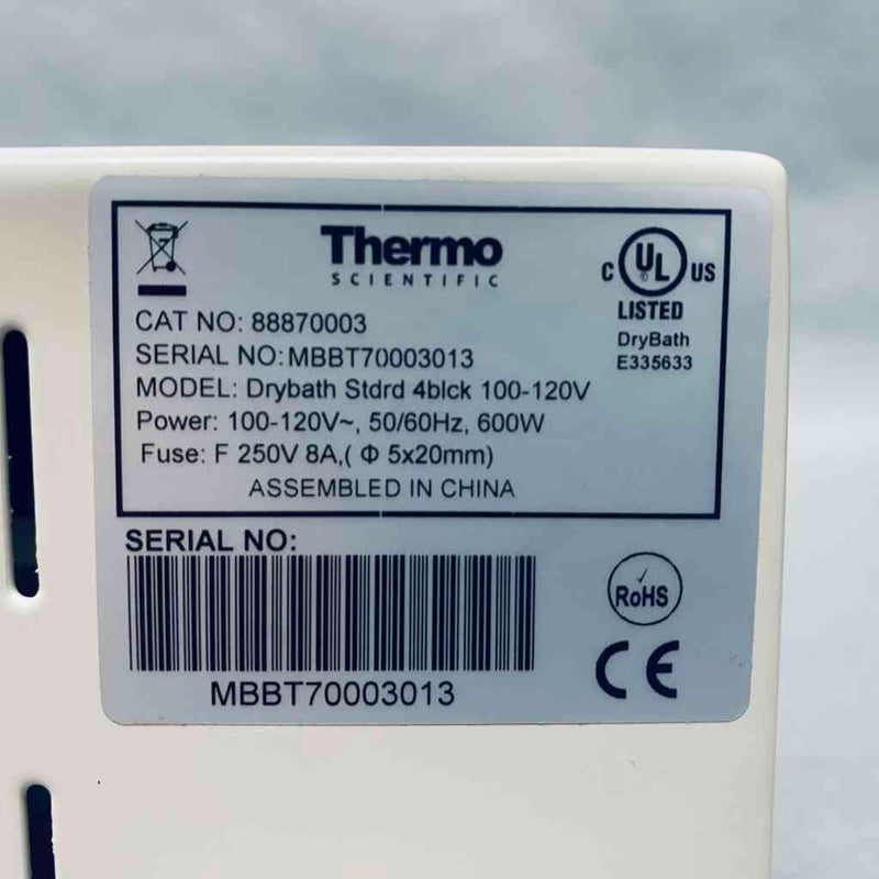 Thermo Scientific 4 Block Digital Drybath Dry Baths & Heat Blocks Thermo Scientific