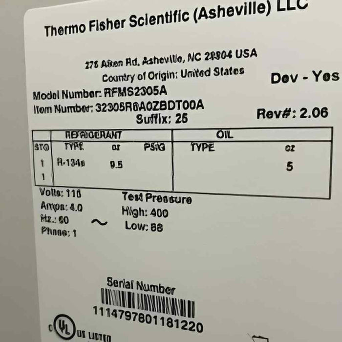 Thermo Scientific 4C Flammable Materials Refrigerator 23 cu ft Lab Freezers & Refrigerators VWR