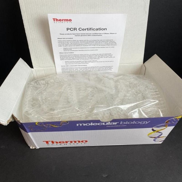 Thermo Scientific 8 Tube Strip with Attached Flat Caps 0.2 ml 250 Strips Lab Consumables::Tubes, Vials, and Flasks Thermo Scientific