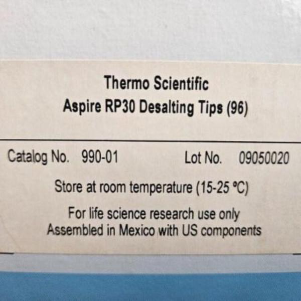 Thermo Scientific Aspire RP30 Desalting Tips 96 Purifications Other Thermo Scientific