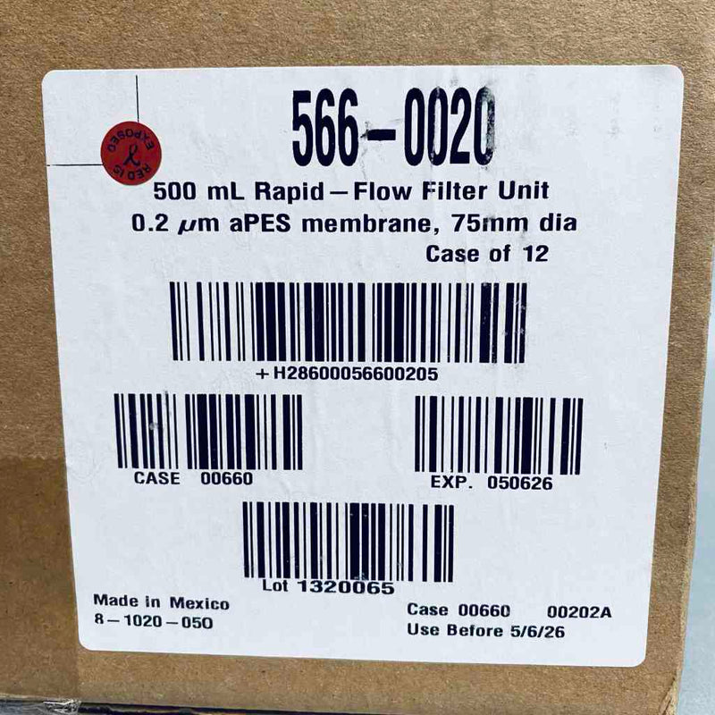 Thermo Scientific Bottle Top Filter 500 ml Rapid Flow 0.2 um PES Case of 12 Filters Filters Thermo Scientific
