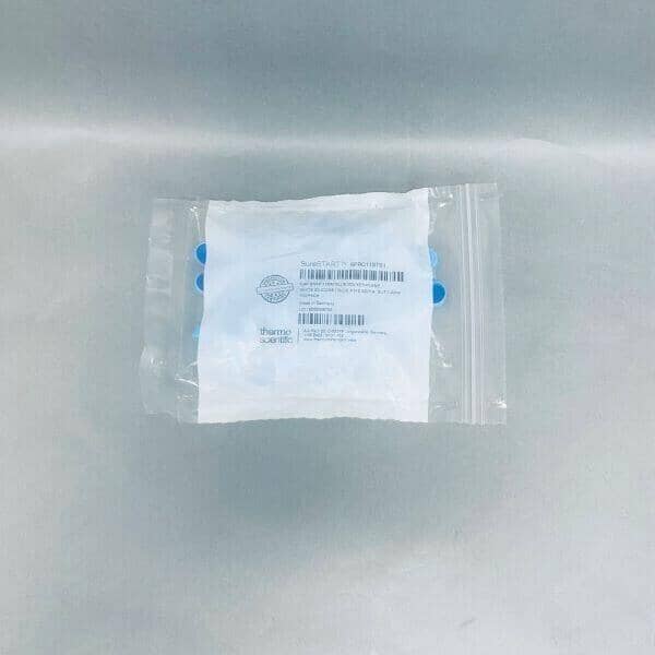 Thermo Scientific Cap SureSTART 11 mm White Silicone Blue PTFE Septa 100 Caps Vials Thermo Scientific