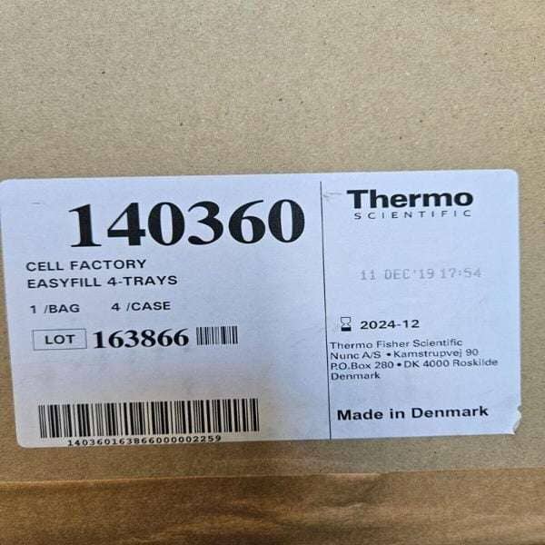 Thermo Scientific Cell Factory EasyFill System PS 4 Tray Layers 3 Systems Lab Consumables::Storage and Culture Plates Thermo Scientific