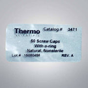Thermo Scientific Centrifuge Tube Screw Caps with O-Ring Total of 500 Caps Lab Consumables::Tubes, Vials, and Flasks Thermo Scientific