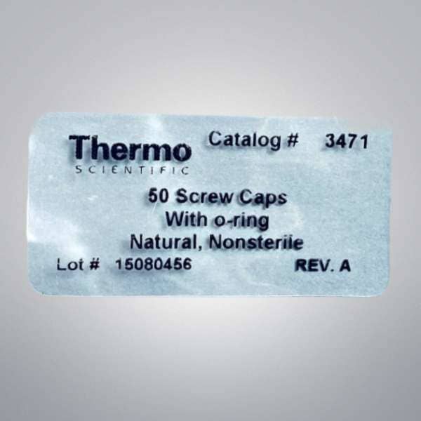 Thermo Scientific Centrifuge Tube Screw Caps with O-Ring Total of 500 Caps Lab Consumables::Tubes, Vials, and Flasks Thermo Scientific