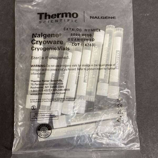 Thermo Scientific Cryogenic Vials 5 mL PP Case of 250 Vials Lab Consumables::Tubes, Vials, and Flasks Thermo Scientific