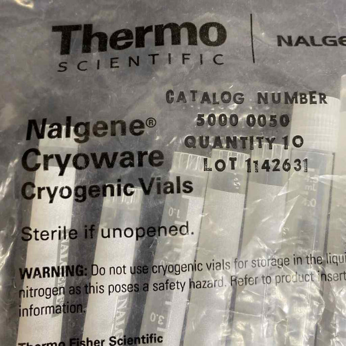 Thermo Scientific Cryogenic Vials 5 mL PP Case of 250 Vials Vials Thermo Scientific