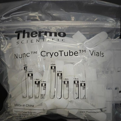 Thermo Scientific Cryotube Vial 1.8 ml Starfoot Sealed Packs Box with 450 Vials Lab Consumables::Tubes, Vials, and Flasks Thermo Fisher