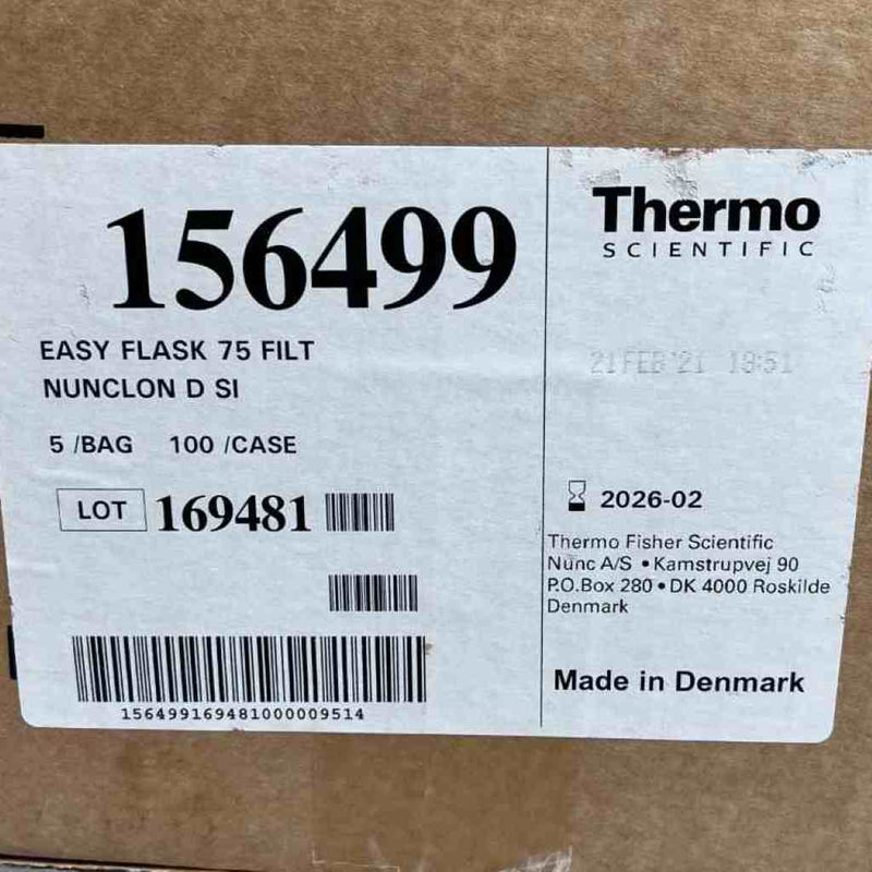 Thermo Scientific Culture Flask Nunc EasYFlask 75 cm2 Nunclon Delta Surface - Case of 100 Lab Culture Flask Thermo Scientific