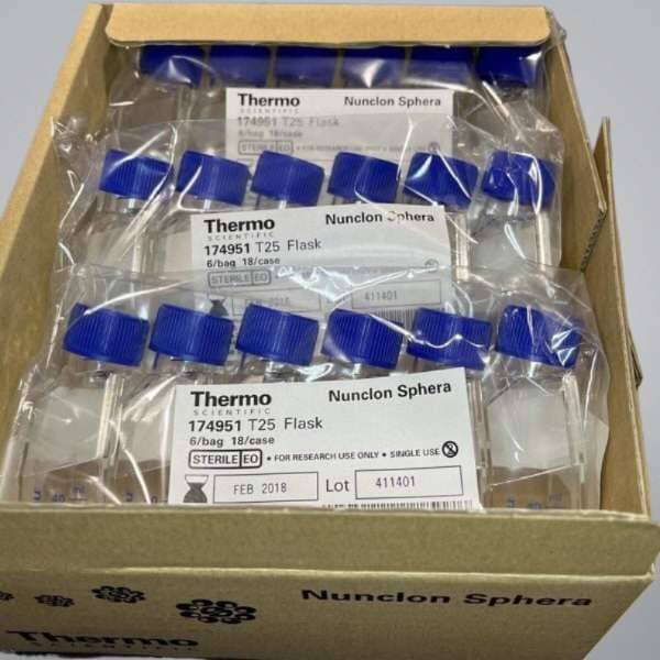 Sphere Flask Thermo Scientific 培养瓶带过滤盖 - 25 cm2 - Nunclon Sphera - 18 个培养瓶 — Life ...