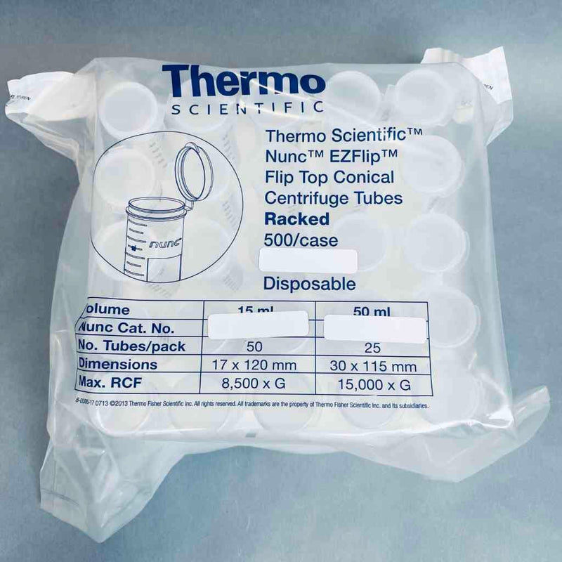 Thermo Scientific EZ Flip Conical Tube 50 ml Case of 500 Tubes Centrifuge Tubes Thermo Scientific