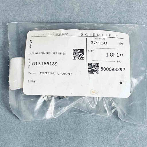 Thermo Scientific Flask Clip Retainer Fastener 13 to 25 mm Pack of 25 Retainers Lab Culture Flask Thermo Scientific