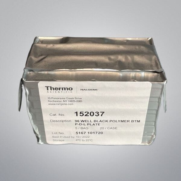 Thermo Scientific Microplate 200 ul Black PS Case of 20 Plates 152037 Lab Consumables::Storage and Culture Plates Thermo Scientific