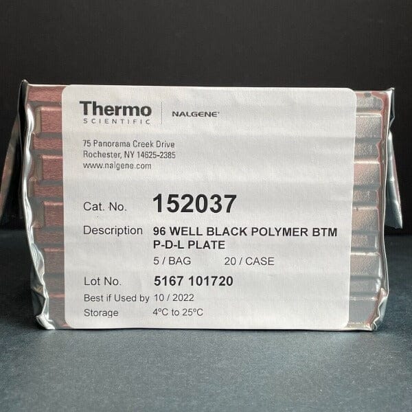 Thermo Scientific Microplate 200 ul Black PS Case of 20 Plates 152037 Lab Consumables::Storage and Culture Plates Thermo Scientific