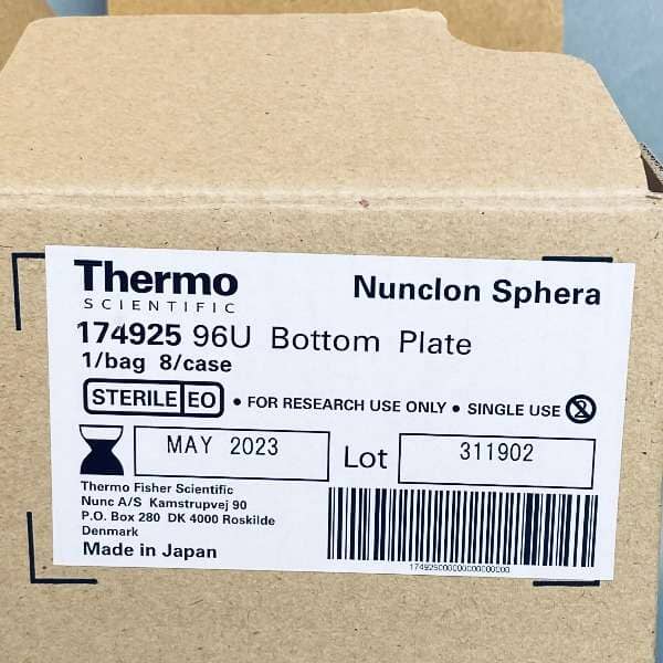 Thermo Scientific Microplate Nunclon Sphera 96 Well 300 ul PS Case of 8 Plates. Lab Consumables::Storage and Culture Plates Thermo Scientific