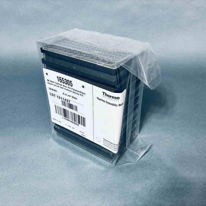 Thermo Scientific Microplate with Lid 96 Well Black Sterile Case of 30 Plates Microplates Thermo Scientific