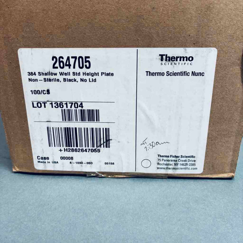 Thermo Scientific Microplates 384 Well Nunc ShallowWell Standard Height Black - Case of 100 Plates Microplates Thermo Scientific