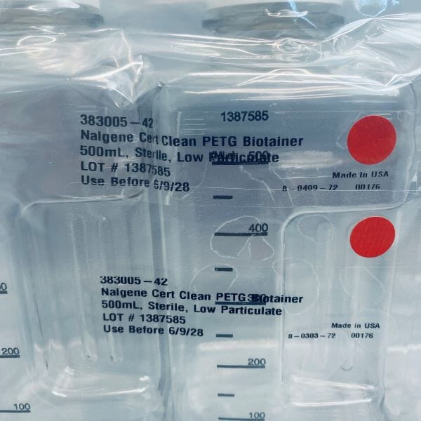 Thermo Scientific Nalgene Biotainer Bottle PETG 500 ml 30 Bottles Jars & Reagent Bottles Thermo Scientific